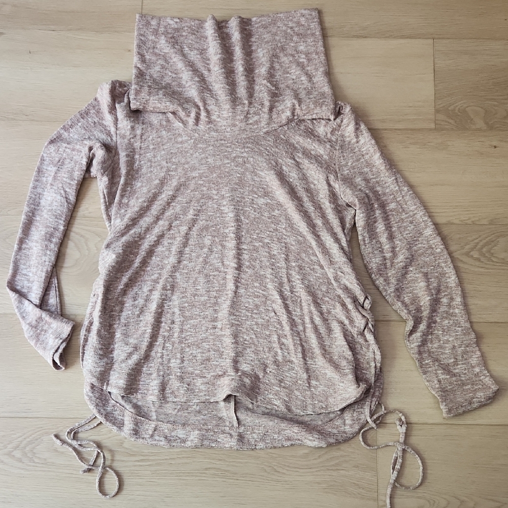 Knox Rose Light Brown Cowl Neck Sweater